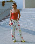 Lottie Hall Woven Elastic Waist Pants - Sunny Lime - Image 7