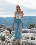 Free Fall High-Waist Denim Pants - Surf Spray - Image 4