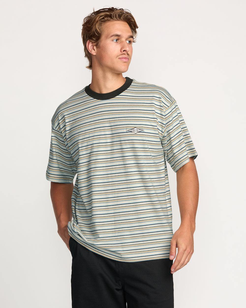 24A011501_CHI_OM-F.jpg Baxter Short Sleeve T-Shirt - Chino - Image 1