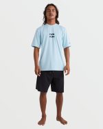 All Day Wave UPF 50 Short Sleeve Rashguard - Crown Blue - Image 3