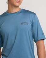 Arch Loose Fit UPF 50 Short Sleeve Surf Tee - Baby Blue - Image 4