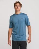 Arch Loose Fit UPF 50 Short Sleeve Surf Tee - Baby Blue - Image 2