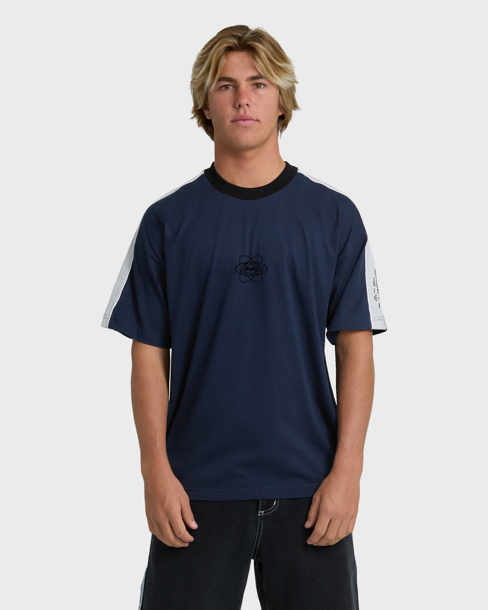 24A011670_VIG_OM-F.jpg Spec 73 Iconic Short Sleeve T-Shirt - Vintage Indigo - Image 1