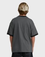 Spec 73 Spin Ringer Short Sleeve T-Shirt - Pewter - Image 2