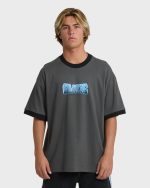 Spec 73 Spin Ringer Short Sleeve T-Shirt - Pewter