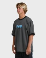 Spec 73 Spin Ringer Short Sleeve T-Shirt - Pewter - Image 3
