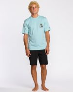 Portal Loose Fit UPF 50 Short Sleeve Surf UPF 50 Short Sleeve T-Shirt - Lt Blue Hth - Image 4