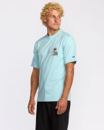 Portal Loose Fit UPF 50 Short Sleeve Surf UPF 50 Short Sleeve T-Shirt - Lt Blue Hth - Image 3
