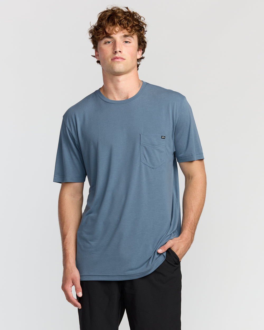 24A013505_SSB_OM-F.jpg Eclipse Short Sleeve T-Shirt - Steel Blue - Image 1