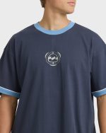 Spec Ringer Short Sleeve T-Shirt - Vintage Navy - Image 2
