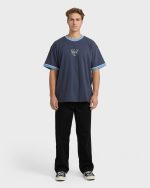 Spec Ringer Short Sleeve T-Shirt - Vintage Navy - Image 3