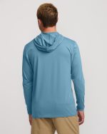 Arch Mesh UPF 50 Long Sleeve Hooded Surf Tee - Baby Blue - Image 5