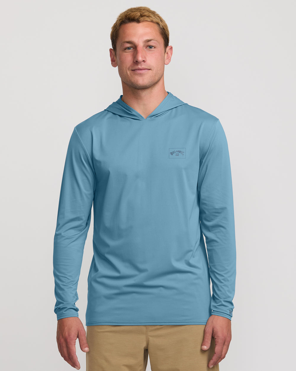 24A031502_BYB_OM-F_876dcc75-0a29-4eb6-a6d4-b862c2df19aa.jpg Arch Mesh UPF 50 Long Sleeve Hooded Surf Tee - Baby Blue - Image 1