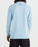 All Day Wave Loose Fit UPF 50 Long Sleeve Surf Tee - Crown Blue - Image 5