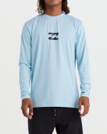 All Day Wave Loose Fit UPF 50 Long Sleeve Surf Tee - Crown Blue