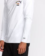 Arch Fade Loose Fit UPF 50 Long Sleeve Surf T-Shirt - White - Image 6
