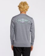 Diamond Vision Loose Fit UPF 50 Long Sleeve Surf T-Shirt - Mrgray Hth - Image 2