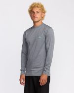 Diamond Vision Loose Fit UPF 50 Long Sleeve Surf T-Shirt - Mrgray Hth - Image 3