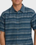 All Day Stripe Short Sleeve Shirt - Dark Denim - Image 5
