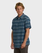 All Day Stripe Short Sleeve Shirt - Dark Denim - Image 3