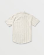 All Day Stripe Short Sleeve Shirt - Off White - Image 7