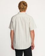 All Day Stripe Short Sleeve Shirt - Off White - Image 5