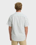 All Day Stripe Short Sleeve Shirt - Cream - Image 2