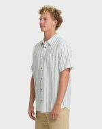 All Day Stripe Short Sleeve Shirt - Cream - Image 3