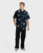 Sundays Mini Short Sleeve Woven Shirt - Navy - Image 2
