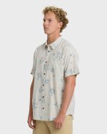 Sundays Mini Short Sleeve Woven Shirt - Stone - Image 3