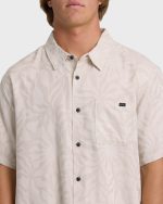 Sundays Jacquard Short Sleeve Woven Shirt - Ash - Image 5