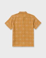 Sundays Jacquard Short Sleeve Woven Shirt - Golden Haze - Image 8