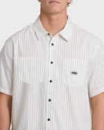 Bad Dog Short Sleeve Woven Shirt - Off White - Image 5