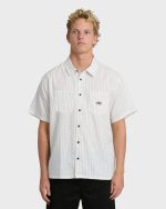 Bad Dog Short Sleeve Woven Shirt - Off White