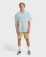 Sundays Lounge Short Sleeve Woven Shirt - Corydalis Blue - Image 4