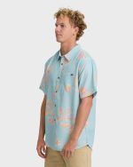 Sundays Lounge Short Sleeve Woven Shirt - Corydalis Blue - Image 3