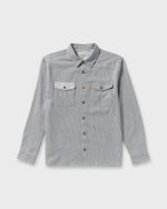 Austin Garage Long Sleeve Shirt - Stone Blue - Image 3