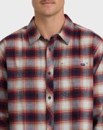 Coastline Long Sleeve Flannel Shirt - Plum - Image 2