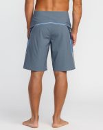 Straddie Airlite 20" Boardshorts - Steel Blue - Image 2