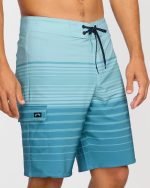 All Day Stripe Pro Performance 20" Boardshorts - Dusty Blue - Image 6