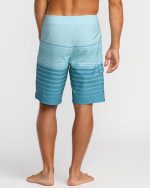 All Day Stripe Pro Performance 20" Boardshorts - Dusty Blue - Image 2