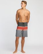 All Day Stripe Pro Performance 20" Boardshorts - Sunset - Image 5