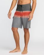 All Day Stripe Pro Performance 20" Boardshorts - Sunset - Image 4