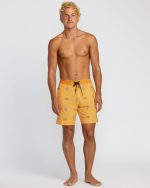 Good Times Lo Tide 18" Boardshorts - Dust Yellow - Image 7