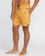 Good Times Lo Tide 18" Boardshorts - Dust Yellow - Image 6