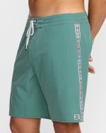 Wategos Lo Tide 19" Boardshorts - Sage Green - Image 7