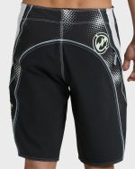Fluid 2k Pro 21" Boardshorts - Black/White - Black - Image 5