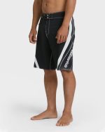 Fluid 2k Pro 21" Boardshorts - Black/White - Black - Image 3
