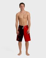 Inverted Pro 22" Boardshorts - Red - Image 4