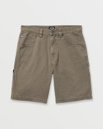 Bad Dog 21" Workwear Shorts - Brown - Image 3